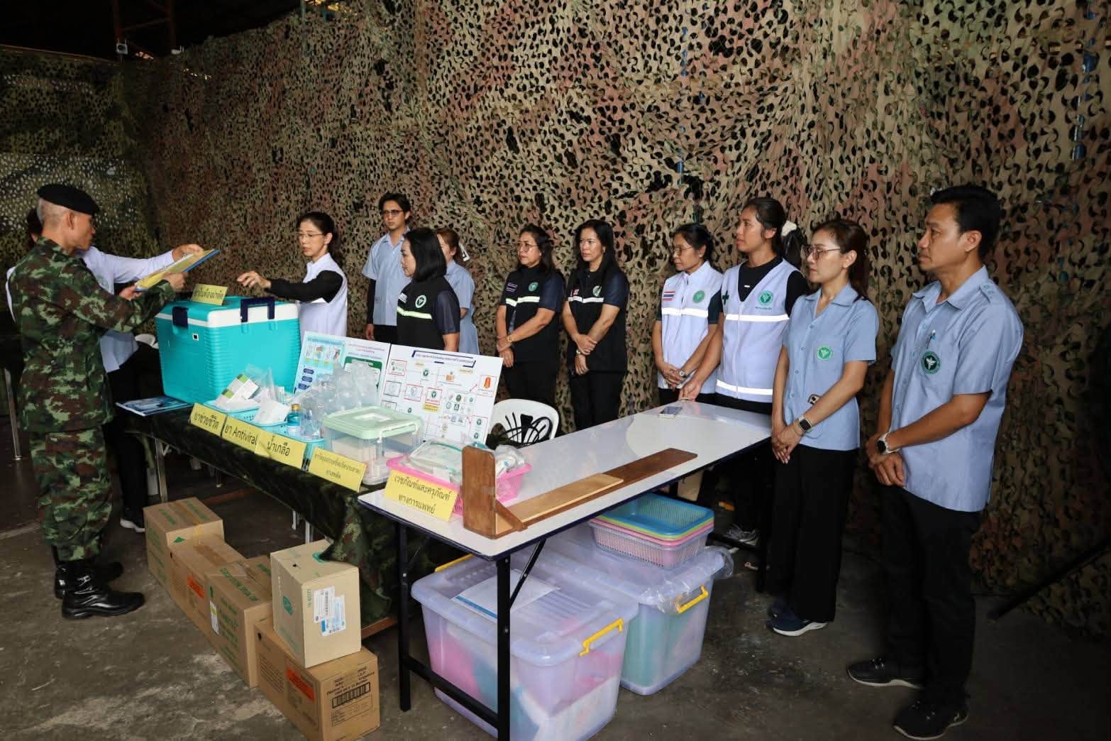 ผู้แทนปลัดกระทรวงกลาโหมตรวจเยี่ยมการฝึกระดมสรรพกำลังเพื่อการทหาร ประจำปี ๒๕๖๙