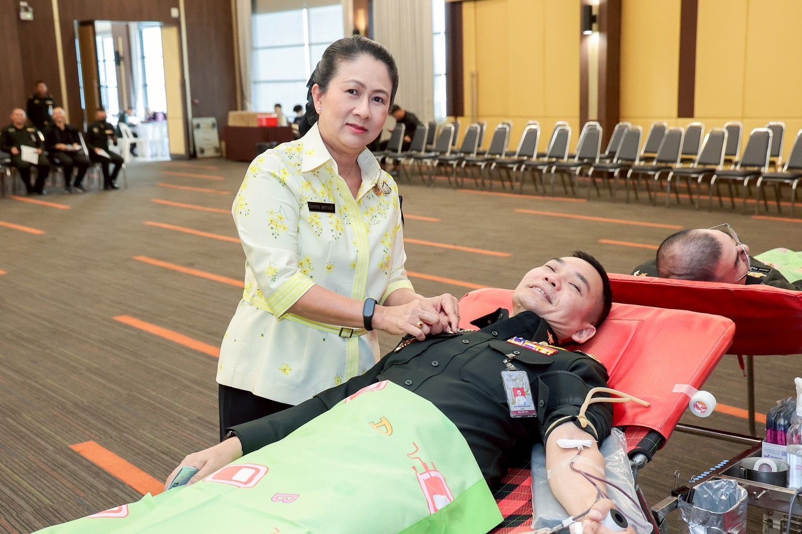 สำนักงานปลัดกระทรวงกลาโหม จัดกิจกรรมบริจาคโลหิต ถวายเป็นพระราชกุศลแด่พระบาทสมเด็จพระจุลจอมเกล้าเจ้าอยู่หัวเนื่องในวันคล้ายวันสถาปนากระทรวงกลาโหม ครบ ๑๓๙ ปี