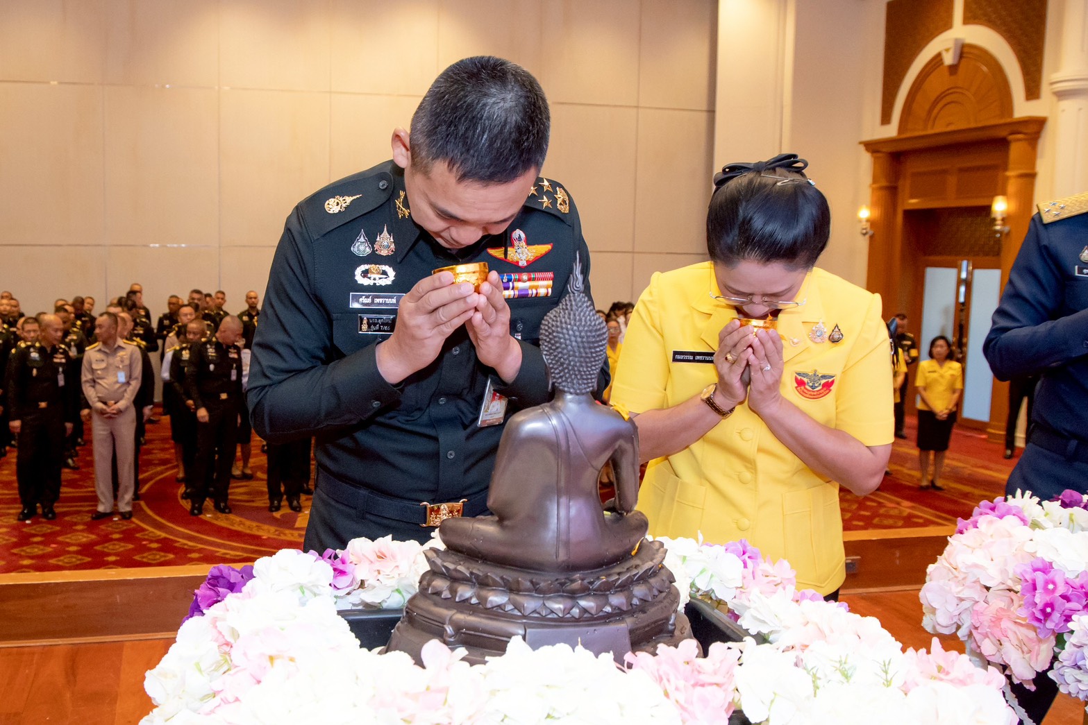 สำนักงานปลัดกระทรวงกลาโหมจัดพิธีสรงน้ำพระพุทธรูป เนื่องในโอกาสประเพณีวันสงกรานต์ ประจำปี ๒๕๖๙