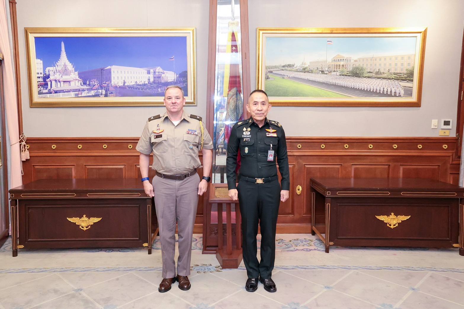 ผู้ช่วยทูตทหารสหรัฐอเมริกา ประจำกรุงเทพเข้าเยี่ยมคำนับ ปลัดกระทรวงกลาโหม