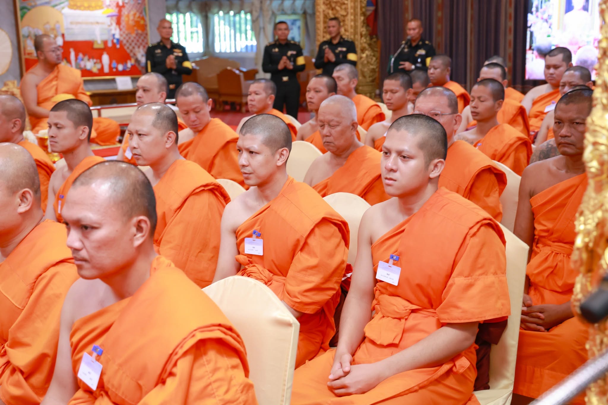 สำนักงานปลัดกระทรวงกลาโหม จัดพิธีลาสิกขาโครงการอุปสมบทหมู่ถวายเป็นพระราชกุศลแด่สมเด็จพระนางเจ้าฯ พระบรมราชินี