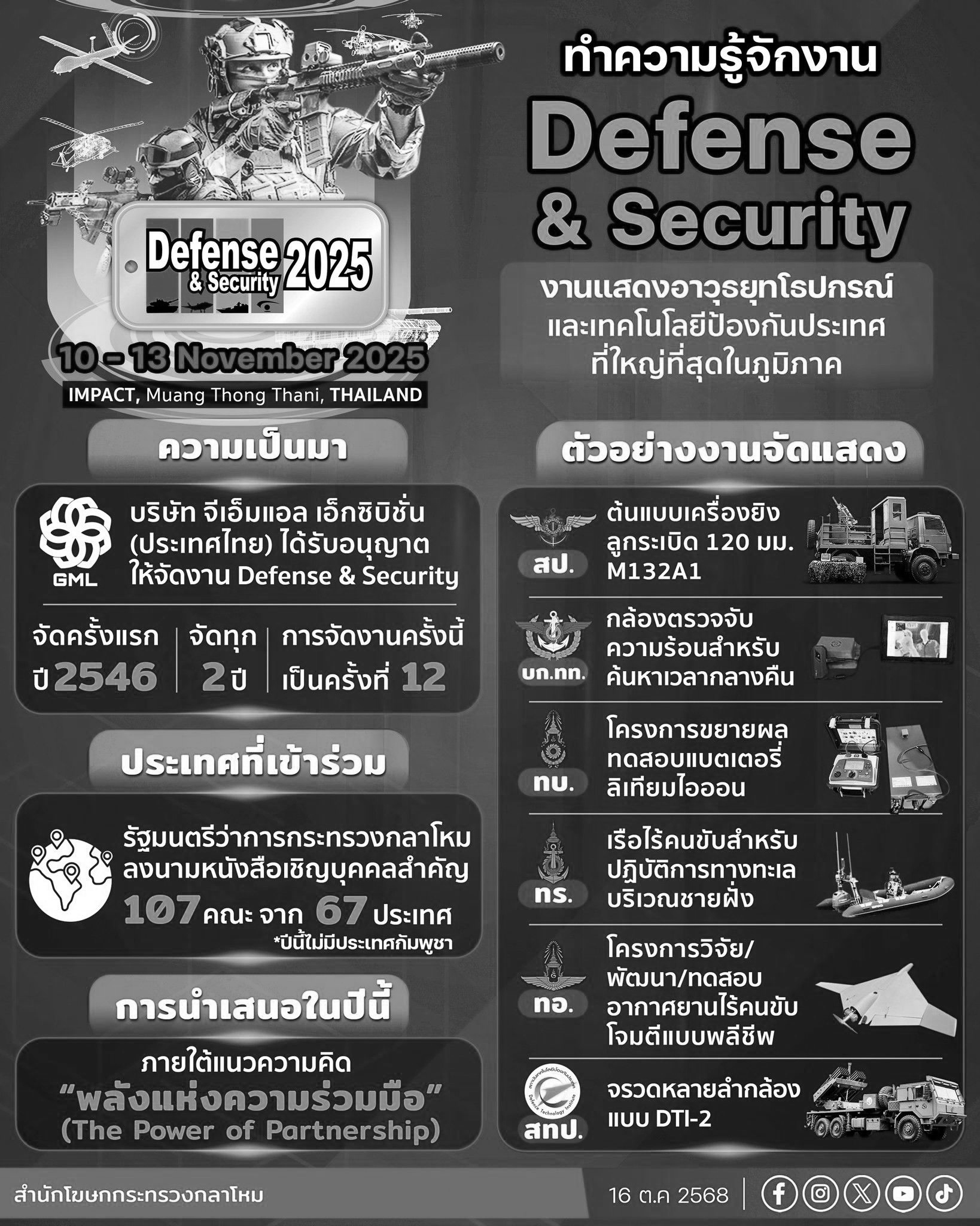 ทำความรู้จักงาน "Defense & Security"____(68/10/31)