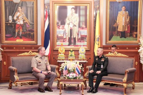 ผู้ช่วยทูตทหารสหรัฐอเมริกา ประจำกรุงเทพเข้าเยี่ยมคำนับ ปลัดกระทรวงกลาโหม