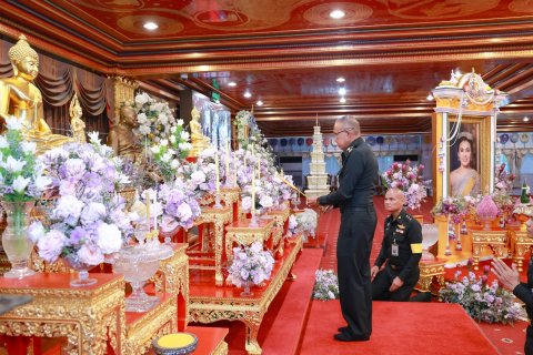 สำนักงานปลัดกระทรวงกลาโหม จัดพิธีลาสิกขาโครงการอุปสมบทหมู่ถวายเป็นพระราชกุศลแด่สมเด็จพระนางเจ้าฯ พระบรมราชินี